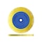 Dedeco Sunburst Radial Bristle Discs 8 in X 1 in Straight Ts Yellow 80 Grit A/O 1/Unit 1905 - alternate 1